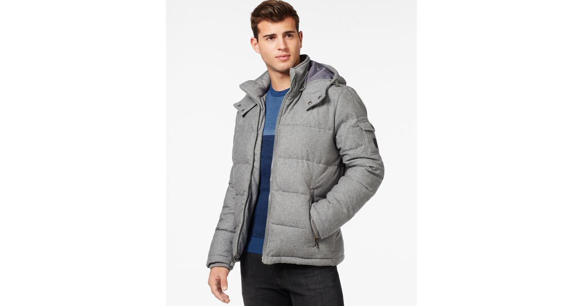 guess packable down jacket